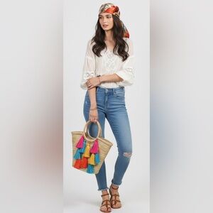 ✨NEW Elegant Red and Gold Bohemian Scarf